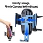 Baseus Future Gravity Car Mobile Phone Holder Bracket, Suitable for Round Air Outlet(Blue)