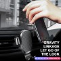 Car Metal Center Console Air Outlet Mobile Phone Aromatherapy Gravity Bracket Holder, 2 In 1 Version