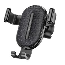 KUULAA KL-ZJ04 Car Plastic Gravity Air Outlet Bracket Holder (Black)