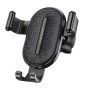 KUULAA KL-ZJ04 Car Plastic Gravity Air Outlet Bracket Holder (Black)