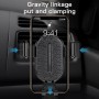 KUULAA KL-ZJ04 Car Plastic Gravity Air Outlet Bracket Holder (Black)