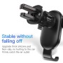 KUULAA KL-ZJ04 Car Plastic Gravity Air Outlet Bracket Holder (Black)