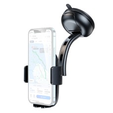 USAMS ZJ063 Car Center Console Retractable Phone Holder for 4.7-7.2 inch Mobile Phones (Black)