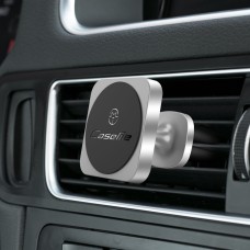 CaseMe Universal 360 Degree Rotation Magnetic Car Air Outlet Vent Mount Phone Holder, For iPhone, Galaxy, Sony, Lenovo, HTC, Huawei, and other Smartphones (Silver)