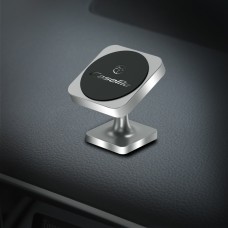 CaseMe Universal Stand Paste Type 360 Degree Rotation Magnetic Car Mount Phone Holder, For iPhone, Galaxy, Sony, Lenovo, HTC, Huawei, and other Smartphones(Silver)