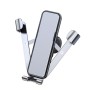 ZL-67 Brushed Type Rotatable Car Gravity Bracket Mute Air Outlet Car Bracket for 4-6 inch Mobile Phones (Silver)