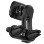 Hoco CA68 Sagitar Series Double Air Outlet Magnetic Suction Car Holder(Black)