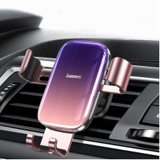 Baseus Glaze Gravity Car Mount Delocker, подходит для смартфонов 4,7 - 6,5 дюйма (розовый)