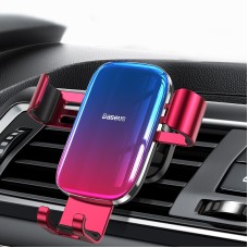 Baseus Glaze Gravity Car Mount Phone Holder, Suitable for 4.7 - 6.5 inch Smartphones(Red)