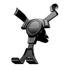 KUULAA Car Simple Plastic Gravity Mobile Phone Bracket Holder(Black)