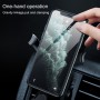 KUULAA Car Simple Plastic Gravity Mobile Phone Bracket Holder(Black)