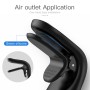 KUULAA F20 Car Plastic Clip Magnetic Suction Mobile Phone Bracket Holder (Black)