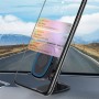 KUULAA S12 Car Simple Magnetic Suction Mobile Phone Bracket Holder with Z Shape Base + Magnetic Sheet (Black)