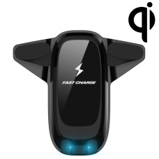 AiNaU 7.5W Clip2 Car Qi Wireless Charger Fast Charging Air Vent Phone Holder(Black)