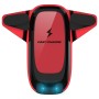 AiNaU 7.5W Clip2 Car Qi Wireless Charger Fast Charging Air Vent Phone Holder(Red)