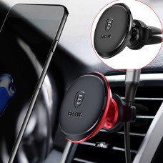 Baseus Universal 360 Degree Rotation Magnetic Car Air Outlet Vent Mount Phone Holder with Cable Clip, For iPhone, Galaxy, Sony, Lenovo, HTC, Huawei, and other Smartphones(Black)