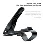 Baseus Mouth Car Mount Clamp Clip Adjustable 360 Degree Rotation Holder, For iPhone, Galaxy, Sony, Lenovo, HTC, Huawei and other 3.5-7 inch Smartphones(Black)