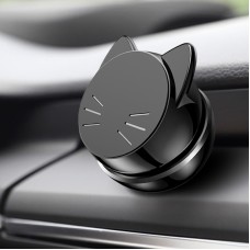 Vehicle Car Dashboard Mount PC Fortune Cat Design 360 Degree Rotation Magnetic Phone Holder(Black)