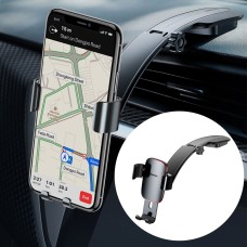 Baseus Metal Age Connecting Rod Type 360 Degrees Rotation Gravity Center Console Car Mount Phone Holder, For iPhone, Galaxy, Huawei, Xiaomi, HTC, Sony and Other Smartphones Between 4.0-6.0 inches(Grey)