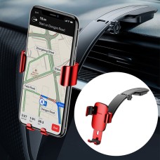 Baseus Metal Age Connecting Rod Type 360 Degrees Rotation Gravity Center Console Car Mount Phone Holder, For iPhone, Galaxy, Huawei, Xiaomi, HTC, Sony and Other Smartphones Between 4.0-6.0 inches(Red)