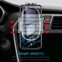 Baseus SUGENT-ZN01 Smart Car Mount Cell Phone Holder, For iPhone, Galaxy, Huawei, Xiaomi, HTC, Sony and Other Smartphones Between 4-6.5 inches(Black)