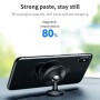 Baseus SUGENT-HQ01 Star Ring Magnetic Car Mount Phone Holder with Cortical Magnetic Strip, For iPhone, Galaxy, Huawei, Xiaomi, HTC, Sony and Other Smartphones(Black)
