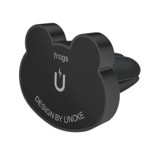 Creative Frog Shape Magnetic Car Air Vent Mount Clip-on Outlet Bracket (Black)