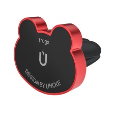 Creative Frog Shape Magnetic Car Air Vent Mount Clip-on Outlet Bracket (Red)