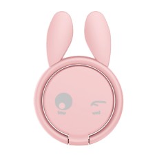 Creative Rabbit Shape 360 Degree Rotation Car Ring Bracket Phone Holder (Pink)