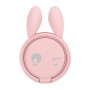 Creative Rabbit Shape 360 Degree Rotation Car Ring Bracket Phone Holder (Pink)