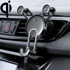 Baseus Universal Car Air Outlet Charging Holder, with 8 Pin Charging Cable(Black)