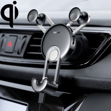 Baseus Universal Car Air Outlet Charging Holder, with 8 Pin Charging Cable(Silver)