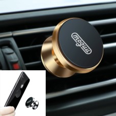 JOYROOM MOGUU MG-ZS001 360 Degrees Rotation Aluminium Alloy + Silicone + Magnet Car Air Outlet Magnetic Holder, For iPhone, Galaxy, Huawei, Xiaomi, HTC and Other Smartphones(Gold)