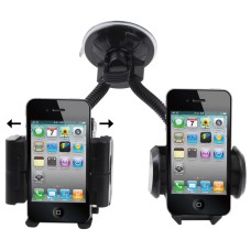 360 Degree Rotation Universal Scalable Car Holder, For iPhone, Galaxy, Sony, Lenovo, HTC, Huawei, and other Smartphones of Width: 5.5-11.5cm(Black)