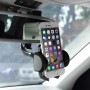 Young Player Universal 360 Degree Rotatable Car Rearview Mirror Holder, For iPhone, Galaxy, Huawei, Xiaomi, LG, HTC and Other Smart Phones(Black)