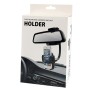 Car Rearview Mirror Mount Holder, Holder Width: 35-80mm, Clamp Width: 60-95mm, For iPhone, Galaxy, Huawei, Xiaomi, LG, HTC and Other Smart Phones(Black)