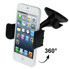 Universal 360 Degree Rotatable Car Holder, Width: 58-85mm, For iPhone, Galaxy, Huawei, Xiaomi, LG, HTC and Other Smart Phones(Black)