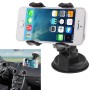 Universal 360 Degree Rotation Suction Cup Car Holder / Desktop Stand, Size Range less than 9 inch, For iPhone, Galaxy, Huawei, Xiaomi, Lenovo, Sony, LG, HTC and Other Smartphones(Black)