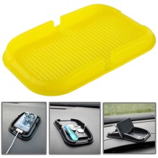 Car Dashboard Anti-skid Magic Sticky Silicone Gel Pad / Holder, For iPhone, Galaxy, Sony, Lenovo, HTC, Huawei, and other Smartphones(Yellow)