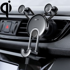 Baseus Universal Car Air Outlet Charging Holder, with Type-C / USB-C Charging Cable(Black)