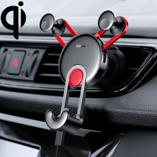 Baseus Universal Car Air Outlet Charging Holder, with Type-C / USB-C Charging Cable(Red)