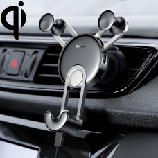 Baseus Universal Car Air Outlet Charging Holder, with Type-C / USB-C Charging Cable(Silver)