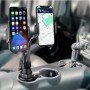 A080+X908 Car Cup Double Mobile Phone Holder Mount Adjustable Cradle Bracket