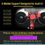 Applicable for Audi  A1/S1 Vehicle-Mounted Mobile Phone Bracket Air Outlet Suction Cup Self-Gravity Model(Red)