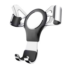 Applicable for Audi  A1/S1 Vehicle-Mounted Mobile Phone Bracket Air Outlet Suction Cup Self-Gravity Model(Silver)