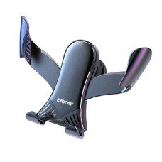 ENKAY ENK-CM103 Auto Gravity Car Mount Rotation Car Air Vent Mount Phone Holder Aluminum Alloy Mini Edition(Black)