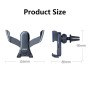 ENKAY ENK-CM103 Auto Gravity Car Mount Rotation Car Air Vent Mount Phone Holder Aluminum Alloy Mini Edition(Black)