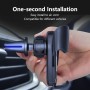 ENKAY ENK-CM103 Auto Gravity Car Mount Rotation Car Air Vent Mount Phone Holder Aluminum Alloy Mini Edition(Black)