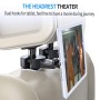 Car Headrest Hanger Back Seat Magnet Tablet Holder for iPad Tablet Mobile Phone, Direction:Left(Silver)