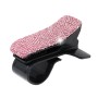 Diamond Car Phone Holder 360 Degree Rotating Creative Car Dashboard Mobile Holders(Pink)